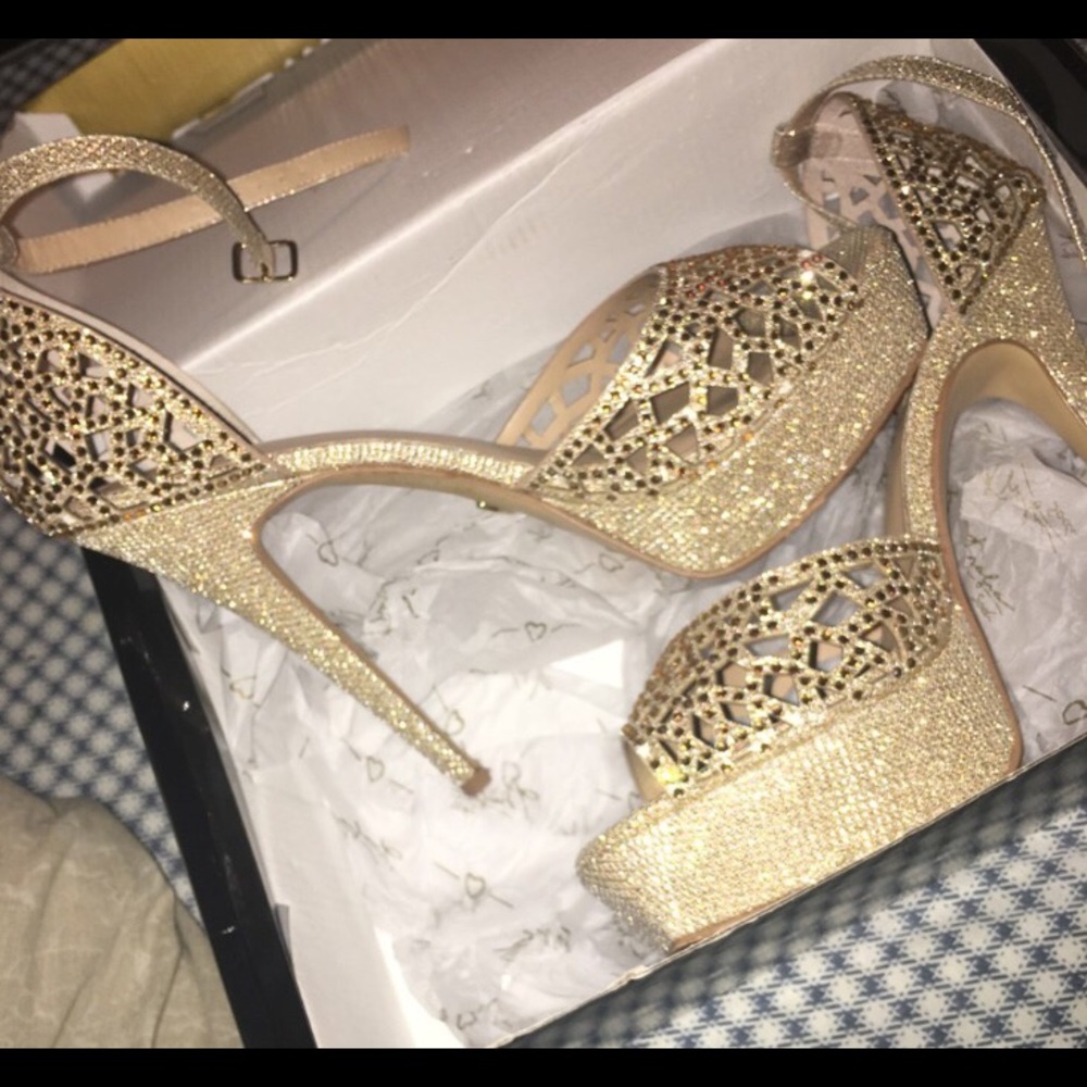 Platform Sparkly Heels